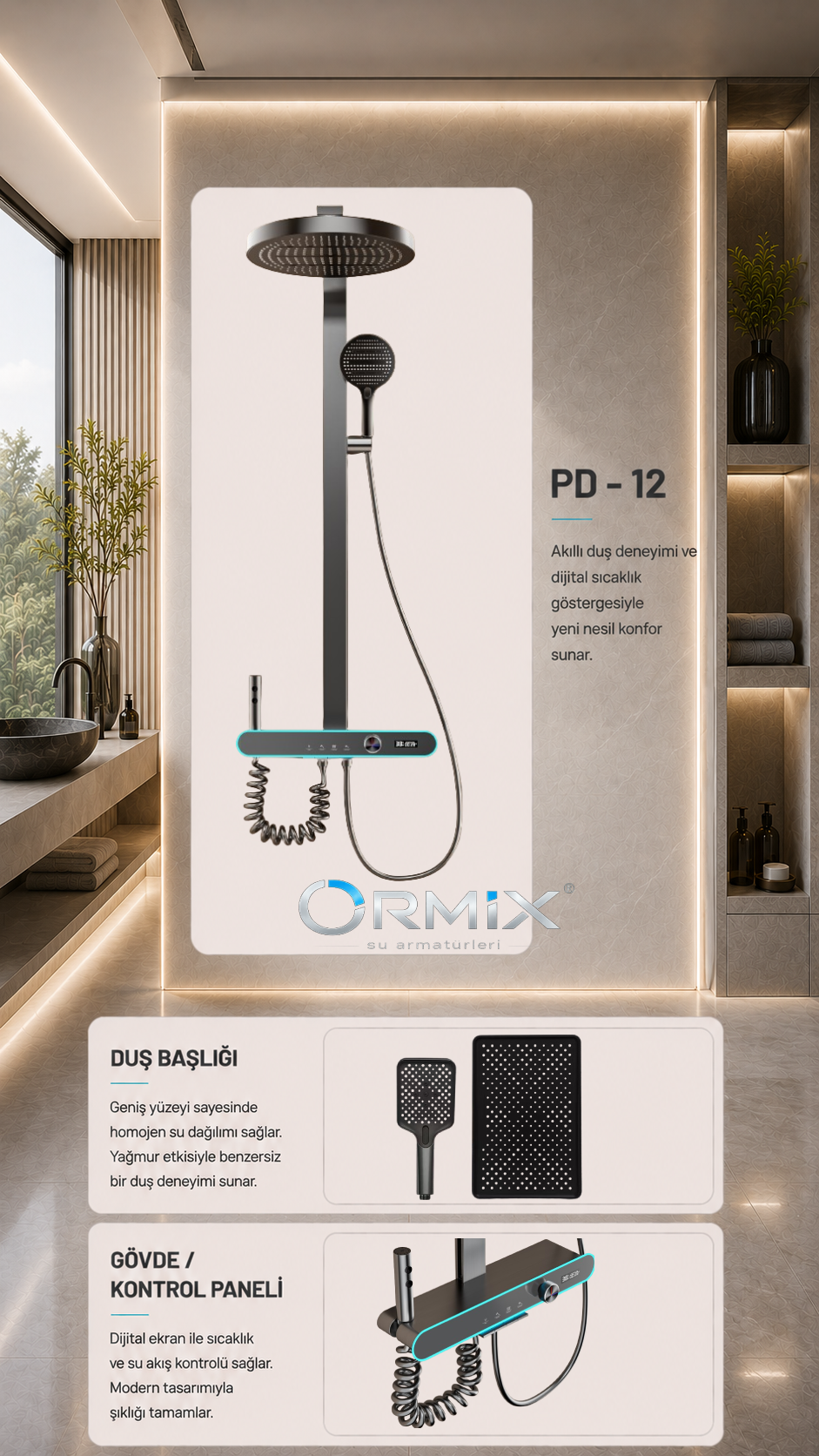 ORMIX Piyano Duş 12